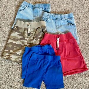 Kids Assorted Shorts Set - Blue, Red, Camo